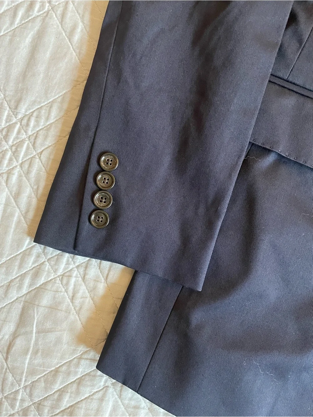 J. CREW Ludlow Slim-fit suit jacket in Japanese cotton chino Navy 44L $398 CQ521
